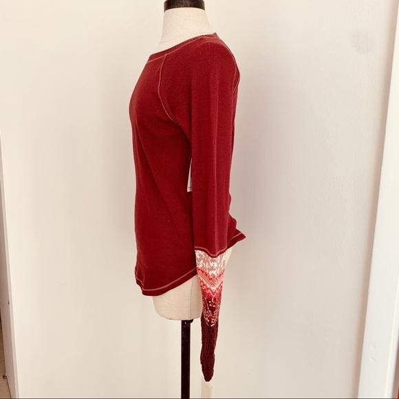 Free People in the Mix Thermal Top Rio Vino NWT - Picture 4 of 9